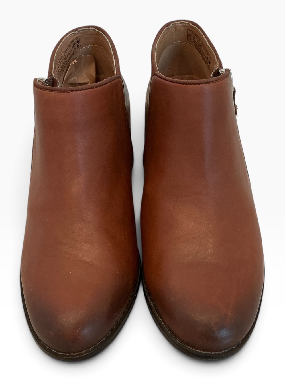 Vionic Jolene Brown Leather Ankle Boots Booties Orthotic Friendly Size 7.5 - Picture 3 of 14
